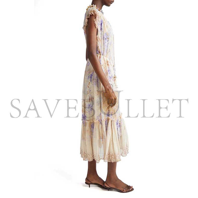 ZIMMERMANN DAWNING FLUTTER DRESS 